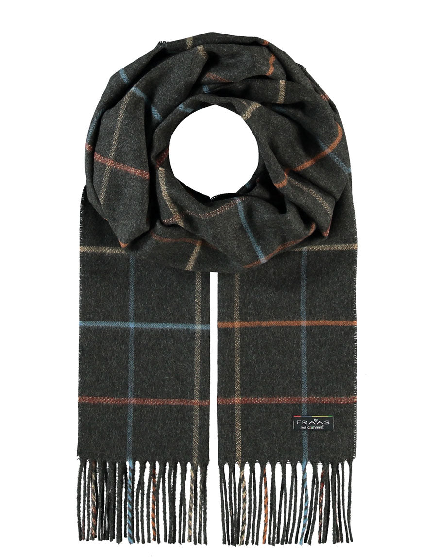 Fraas scarf in Cashmink® with plaid print