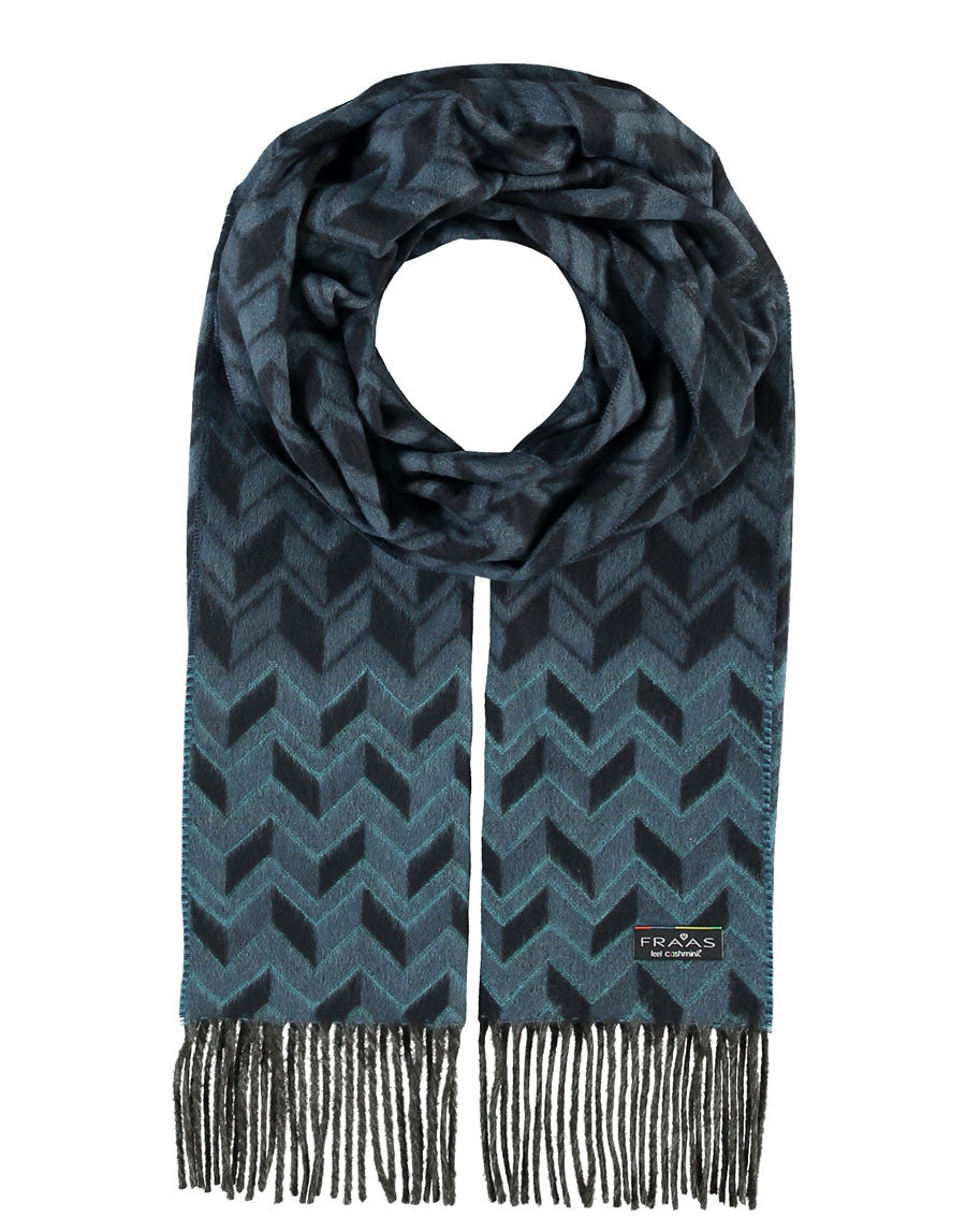 Fraas Basic Cashmink® Scarf with Geometric Print