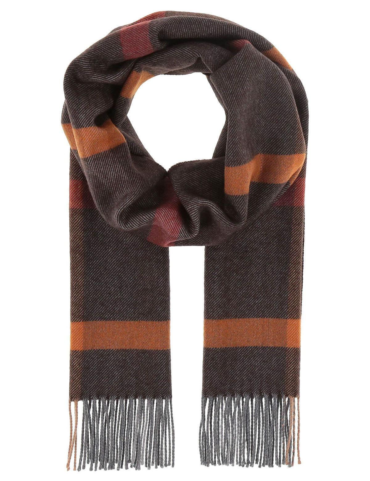 Fraas wool scarf with fringes