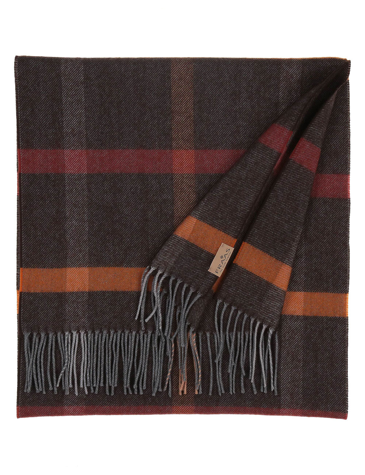 Fraas wool scarf with fringes