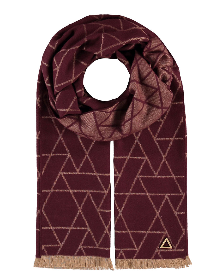 Fraas Archive Edition Geometric Cotton Blend Scarf