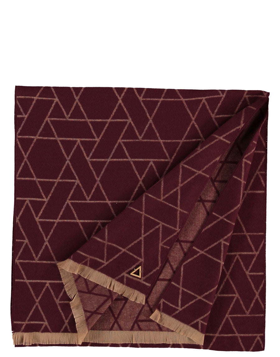 Fraas Archive Edition Geometric Cotton Blend Scarf