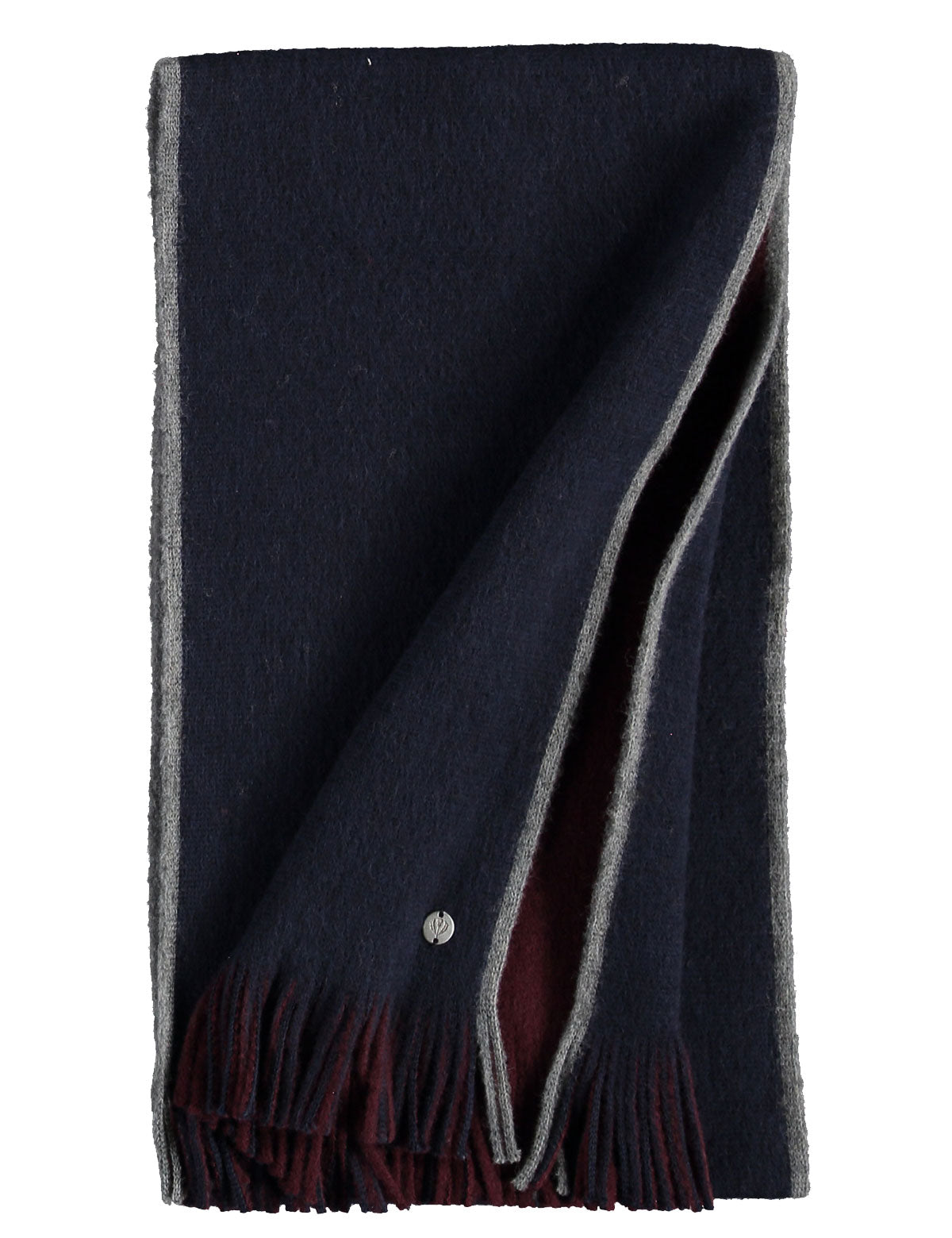 Fraas two-tone scarf in virgin wool blend