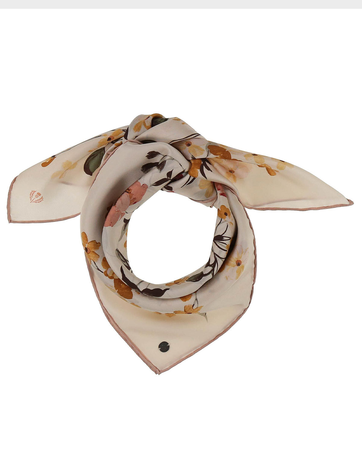 Foulard in seta Fraas con fantasia floreale