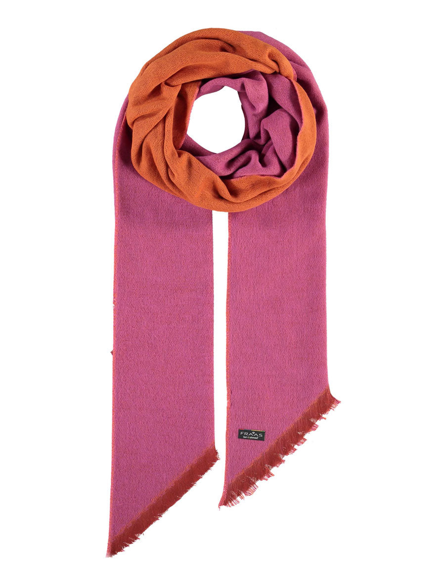 Fraas Slow Cuisine Scarf with Contrasting Fringes