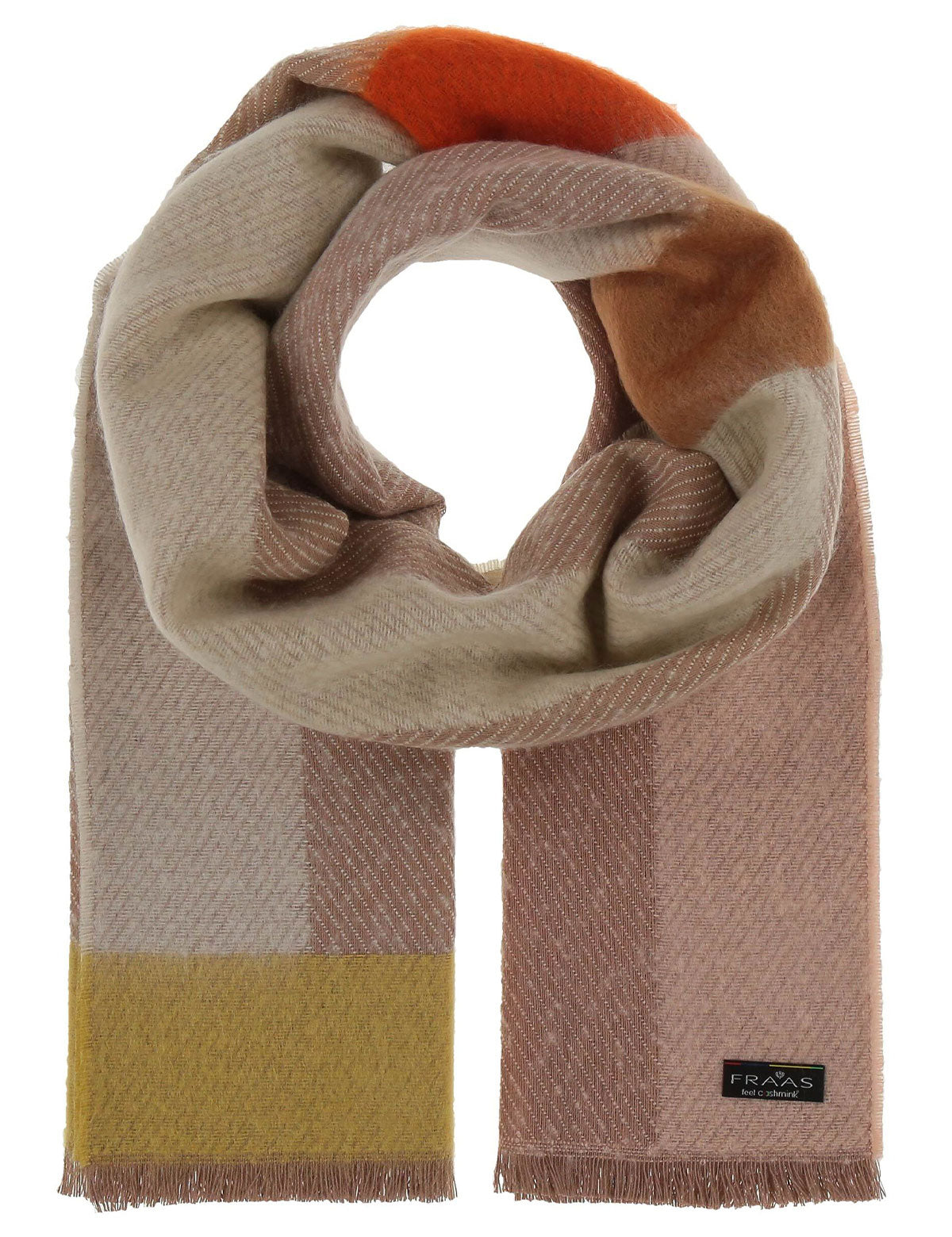 Fraas Cashmink scarf with stripes pattern