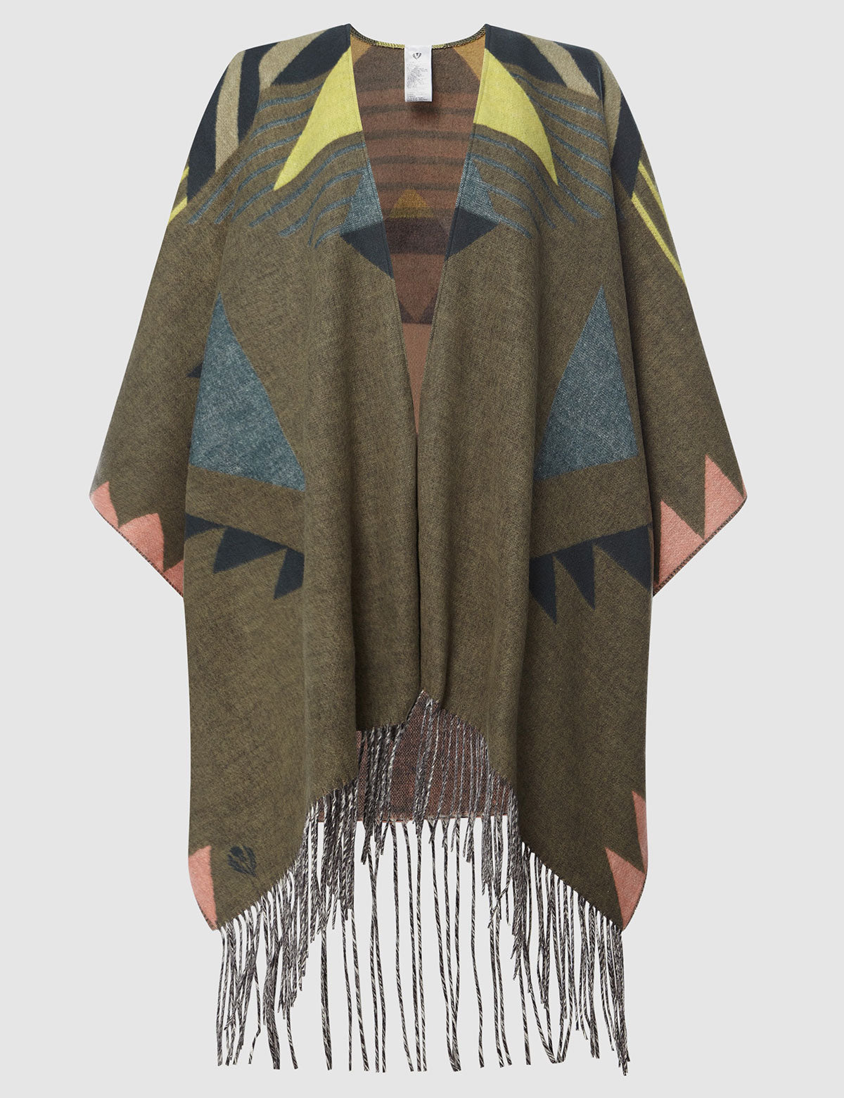 Poncho Fraas Cashmink abstract print