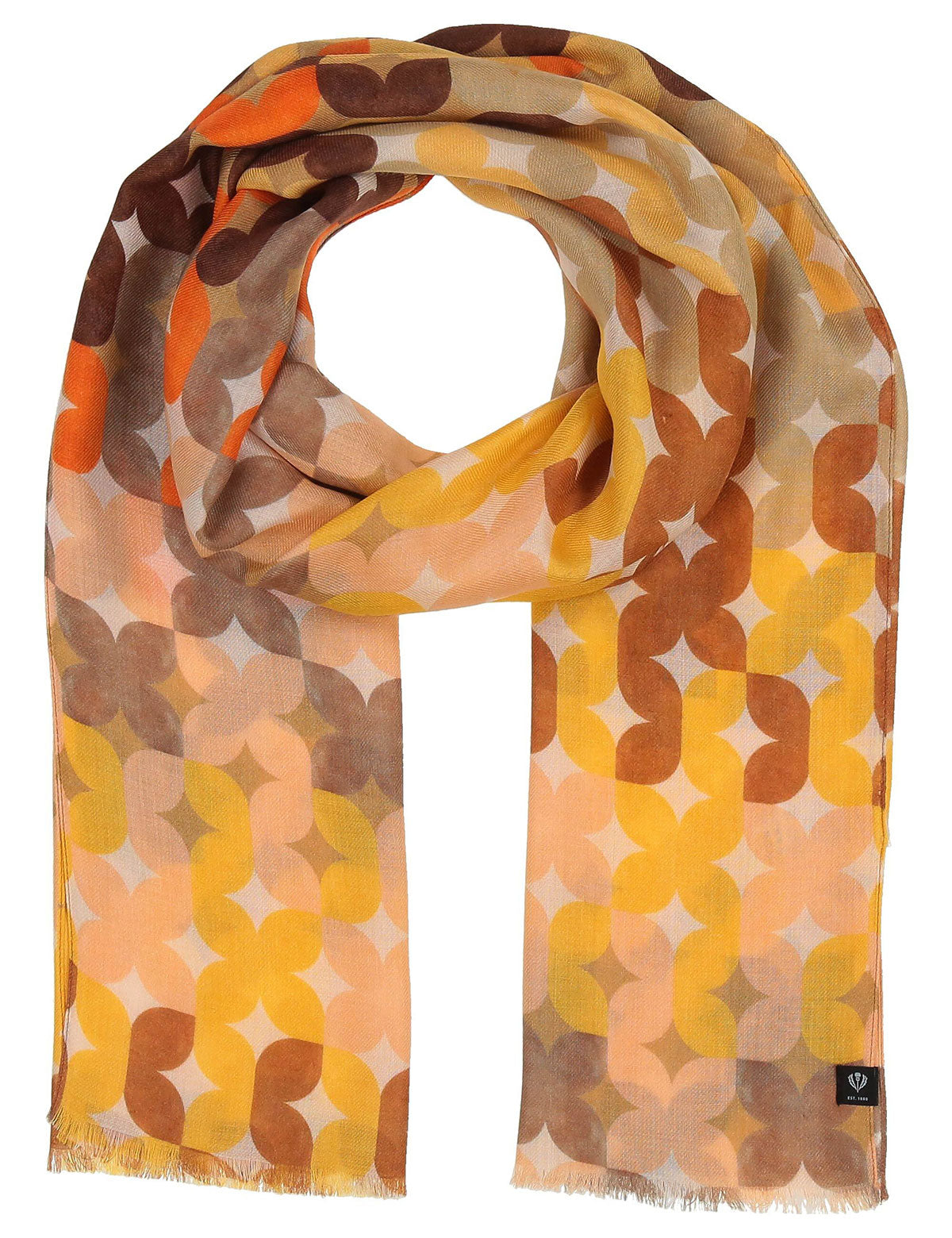 Fraas scarf with multicolored pattern