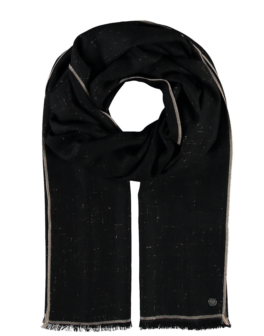 Fraas Basic wool stole with gold details