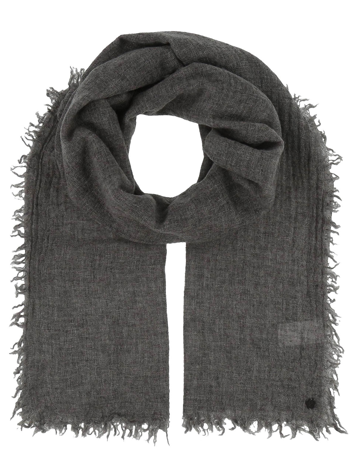 Fraas wool scarf with fringes