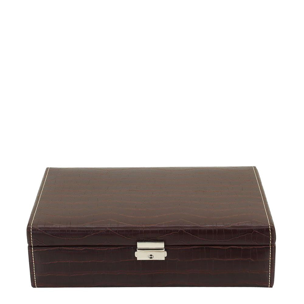 Friedrich23 10-place watch box with coconut print Moor's head