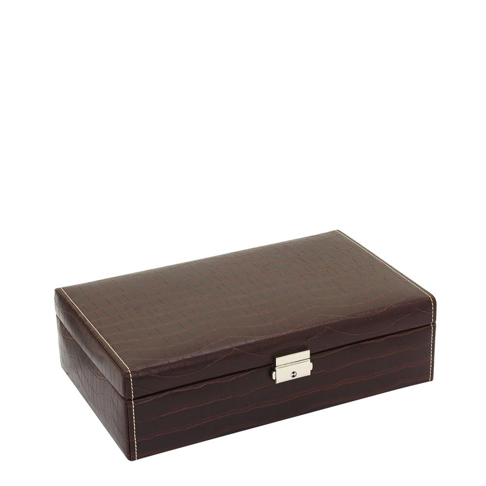 Friedrich23 10-place watch box with coconut print Moor's head