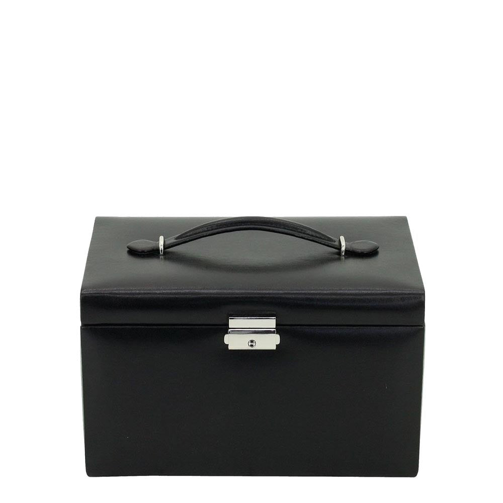 Friedrich23 Jewelry Box with Handle and 3 Drawers Black