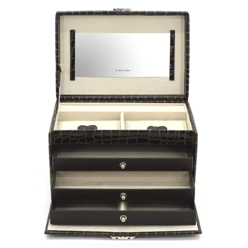 Friedrich23 Jewellery Box Coconut Print Dark Brown