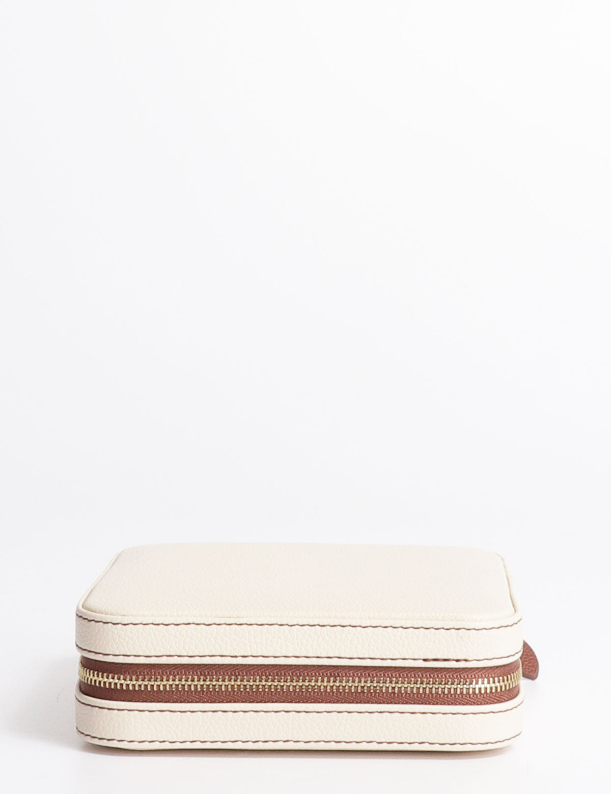 Friedrich23 Ascot Jewelry Case with Zip Ivory White