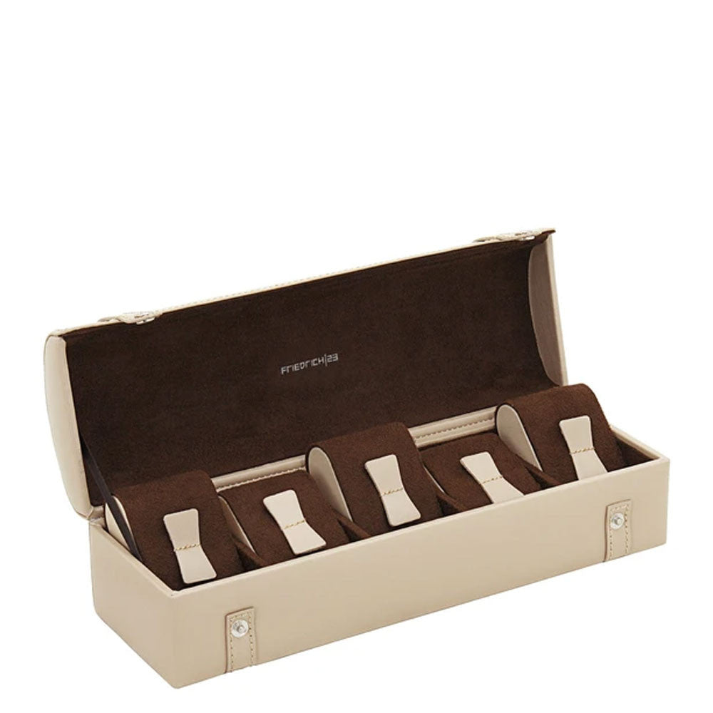 Cofanetto porta orologi Friedrich23 Cordoba 5 posti Beige