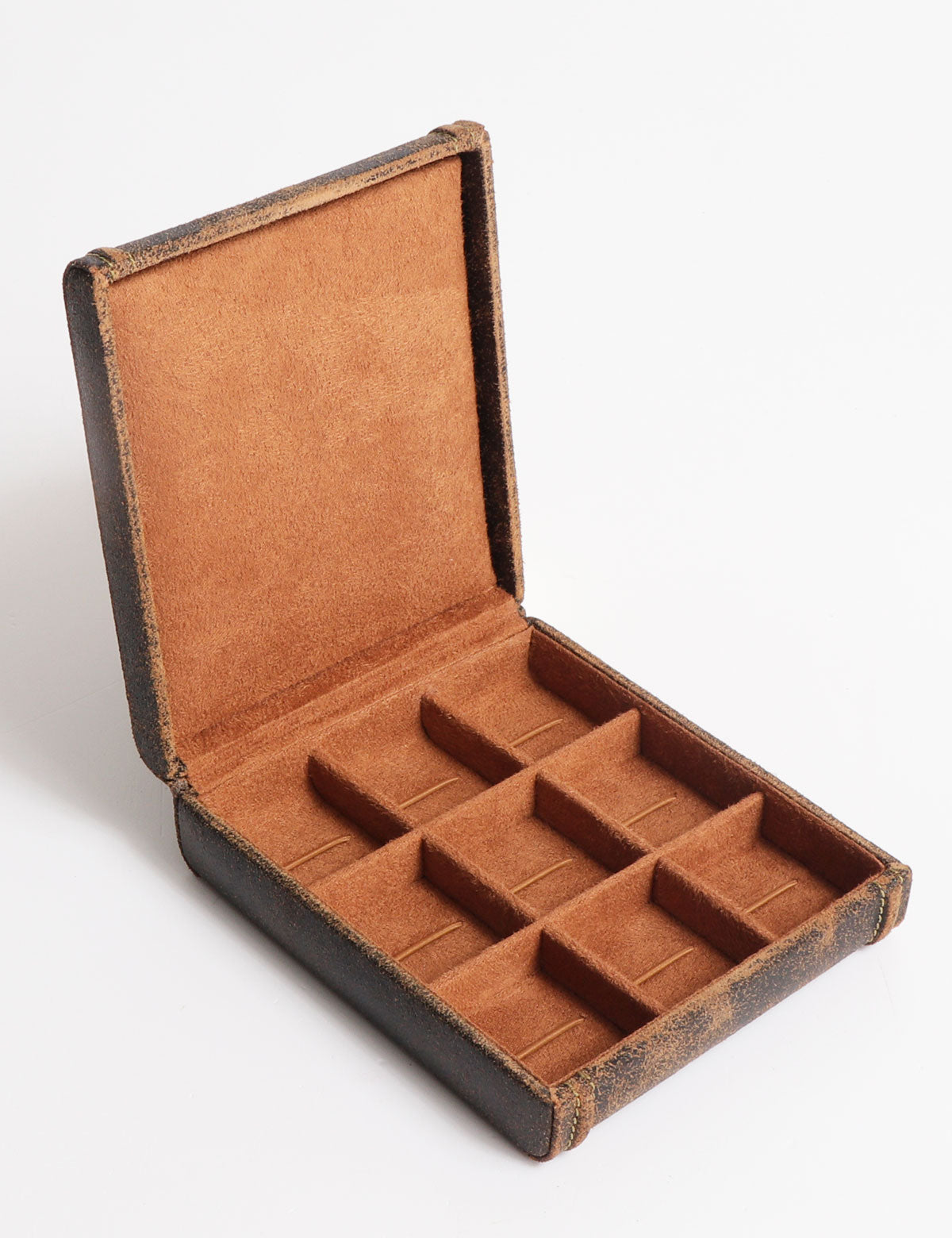 Friedrich23 Cuban cufflinks box 9 places Brown