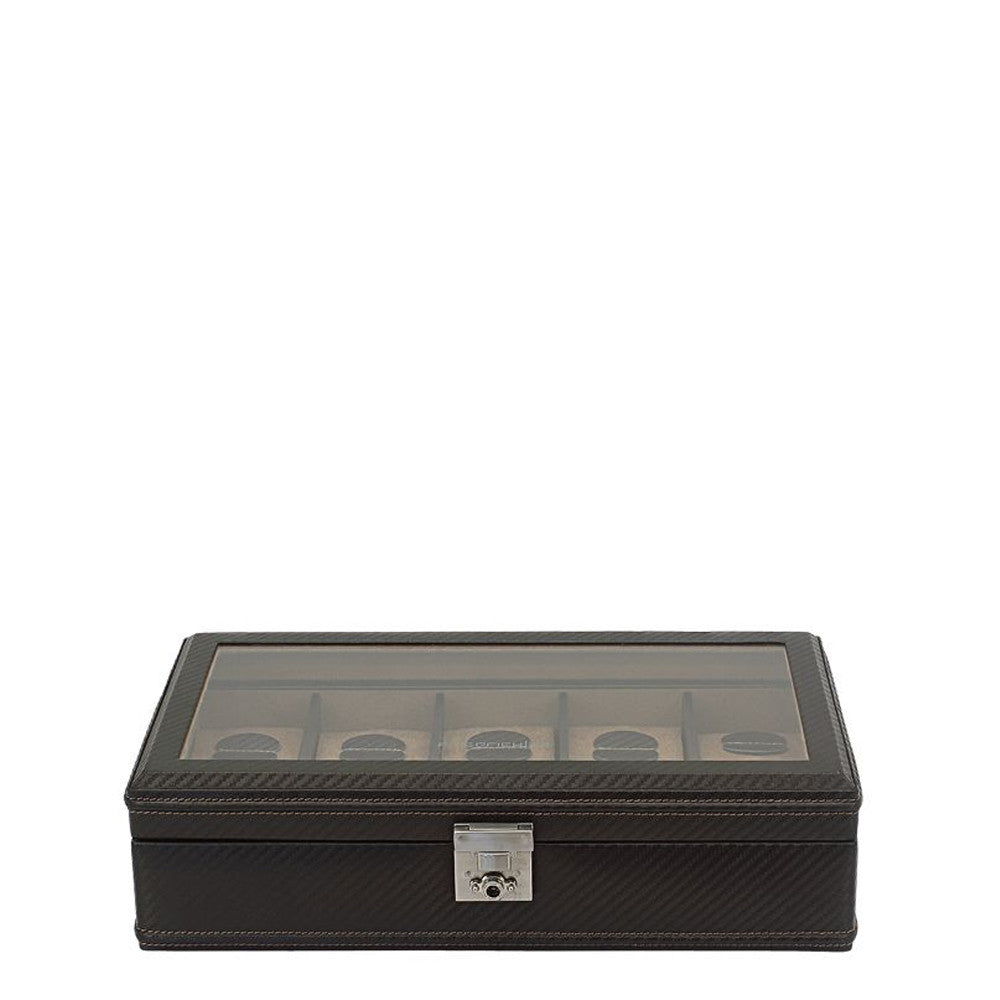 Friedrich23 Carbon Watch Box 10 Places Dark Brown