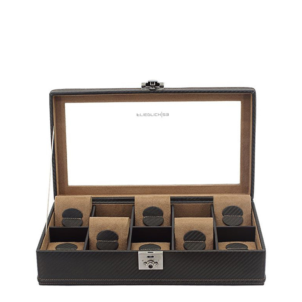 Friedrich23 Carbon Watch Box 10 Places Dark Brown