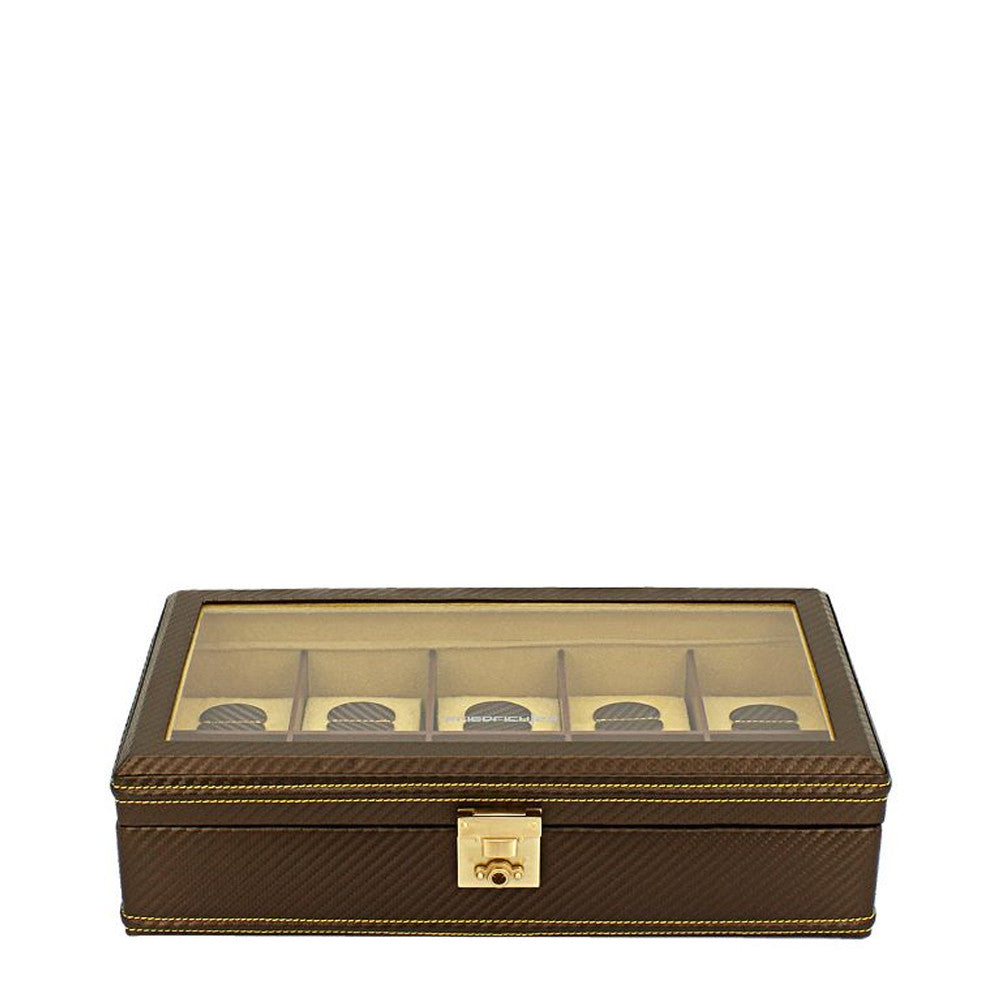 Friedrich23 Carbon Watch Box 10 Places Brown