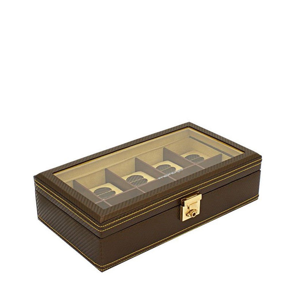 Friedrich23 Carbon Watch Box 10 Places Brown