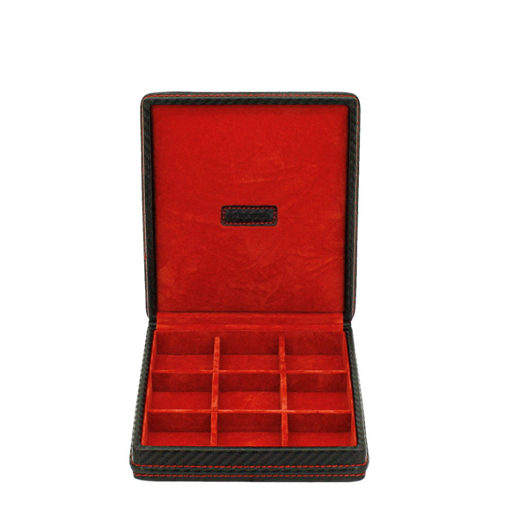 Friedrich23 Carbon 9-place Cufflinks Box Black