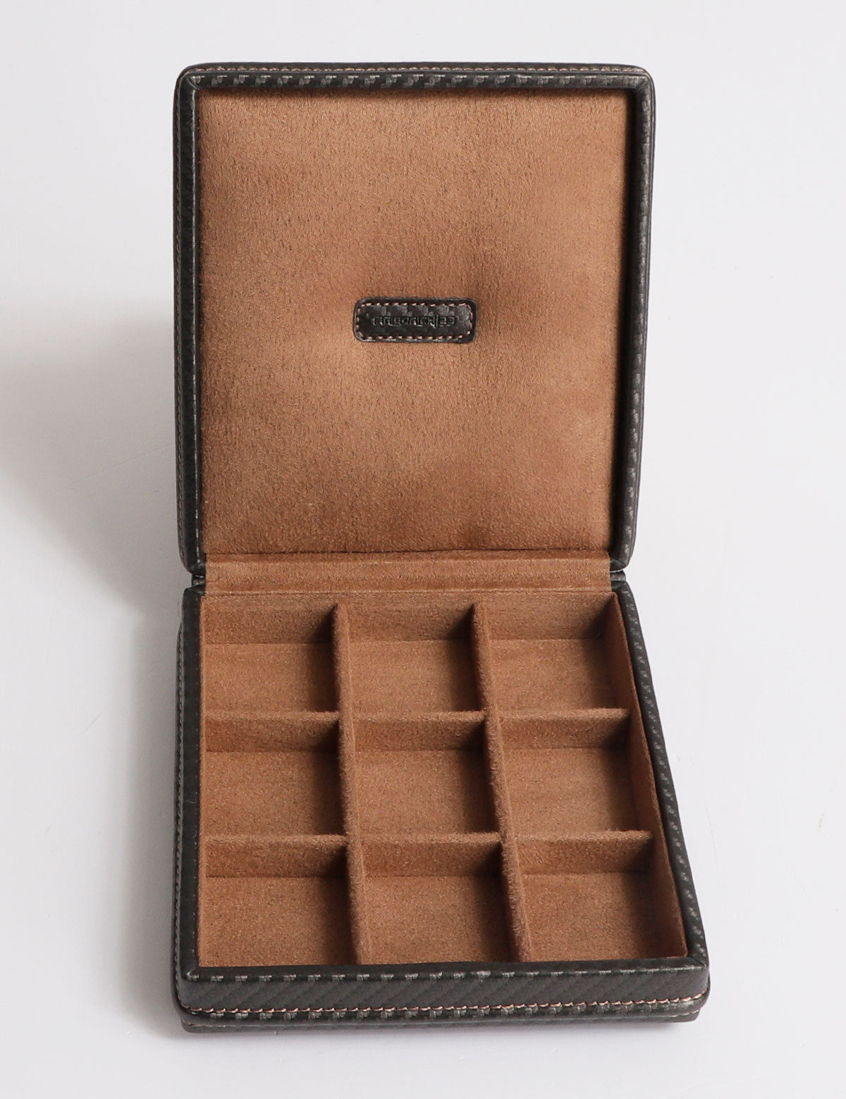 Friedrich23 Carbon 9-place cufflinks box Dark Brown