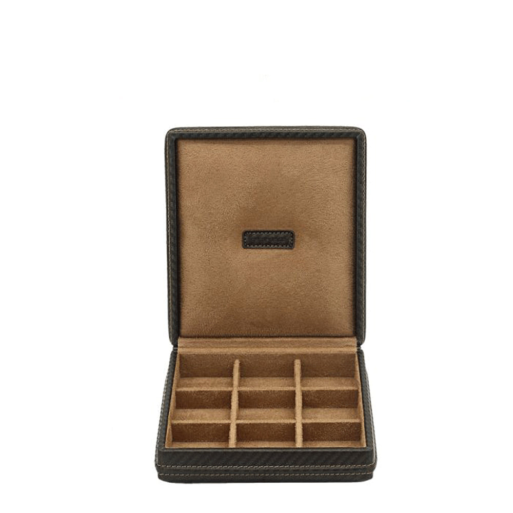 Friedrich23 Carbon cufflinks box 9 places