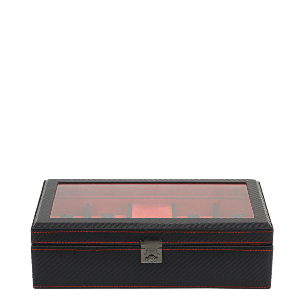 Friedrich23 Carbon 9-Sitzer Uhrenbox mit LED Schwarz