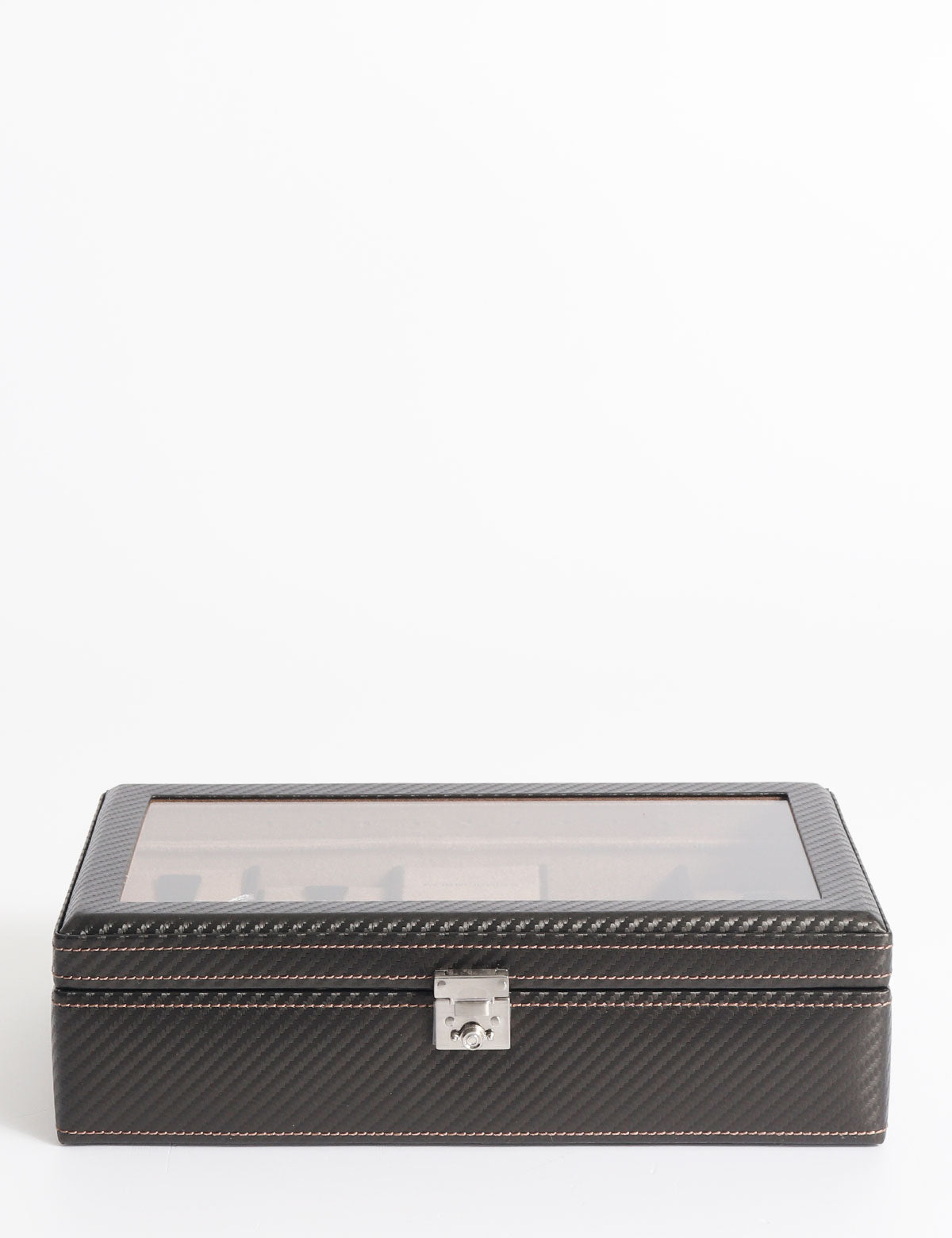 Friedrich23 Carbon 9-place Watch Box with LED Dark Brown