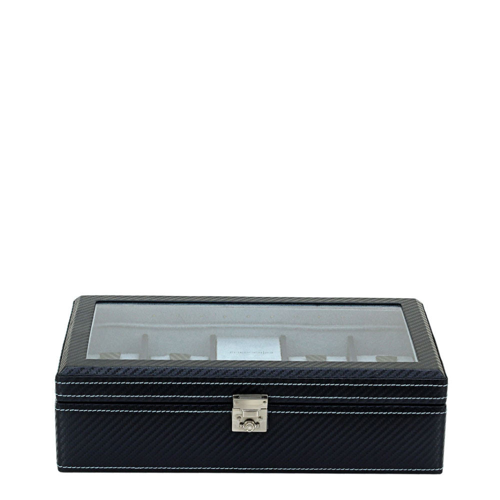 Friedrich23 Carbon 9-place Watch Box with Dark Blue LED