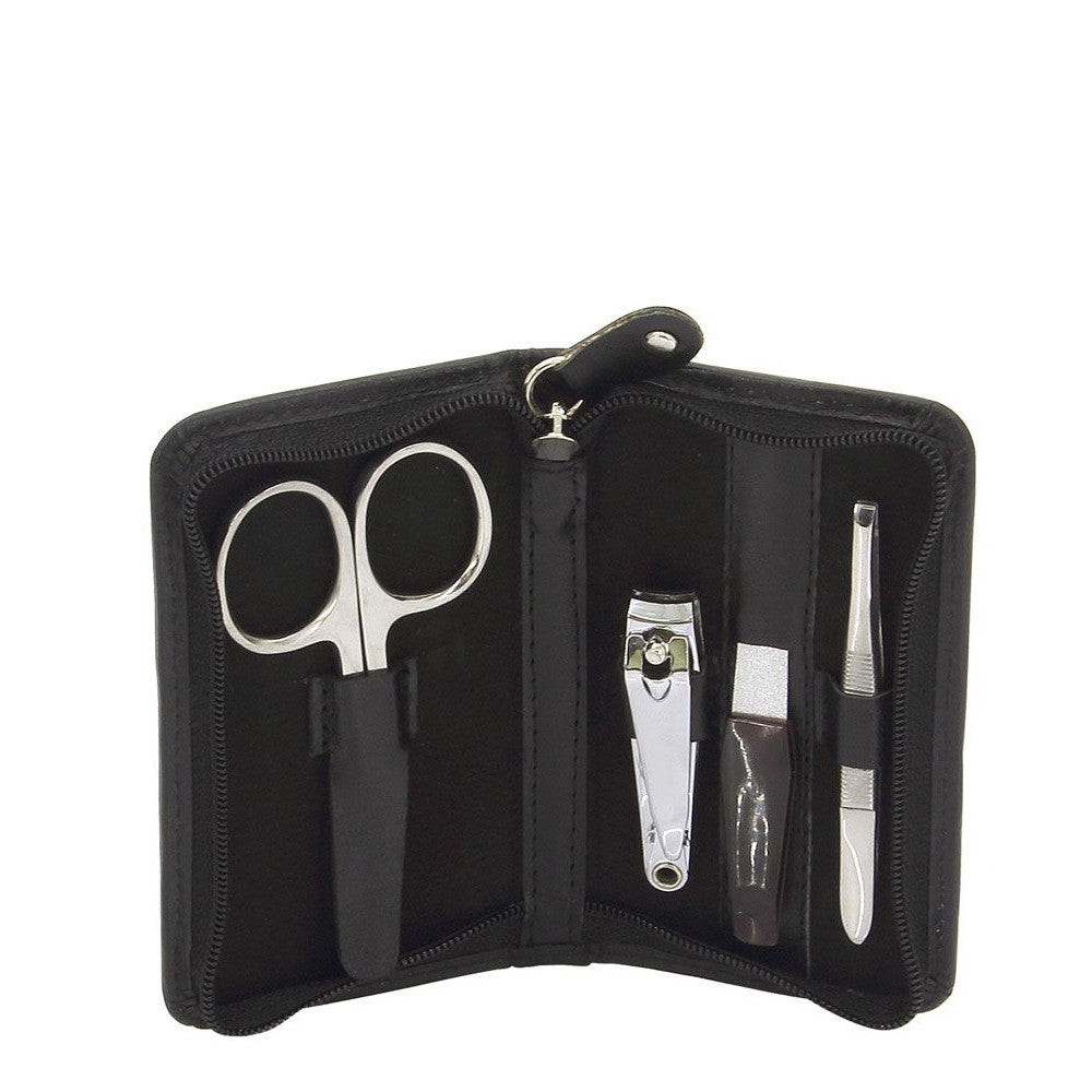 Astuccio set manicure Friedrich Lederwaren piccolo Black