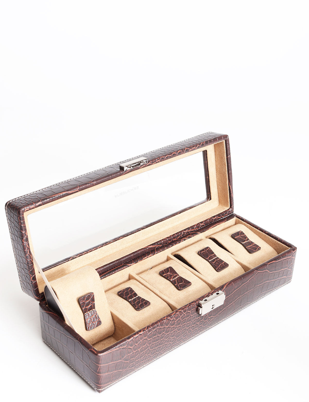 Friedrich23 Le Croc 5-place Brown watch holder