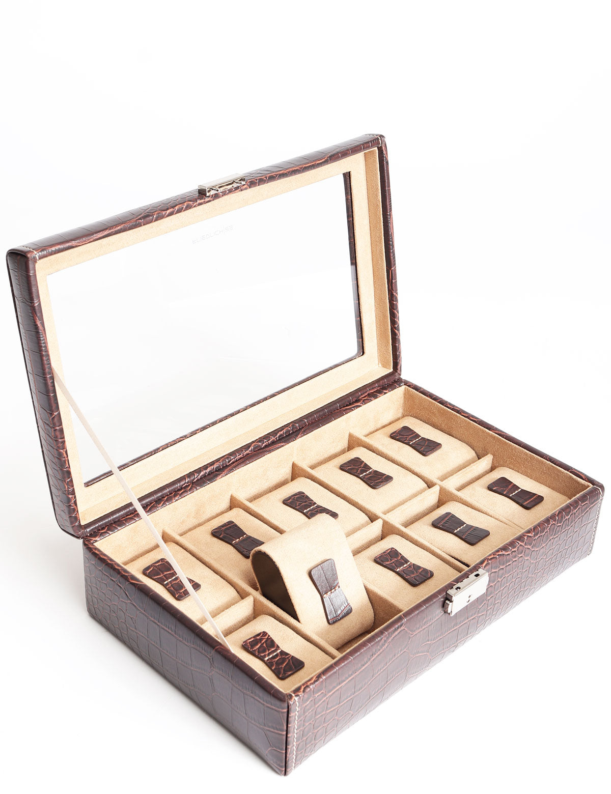 Friedrich23 Le Croc 10-place Brown Watch Box