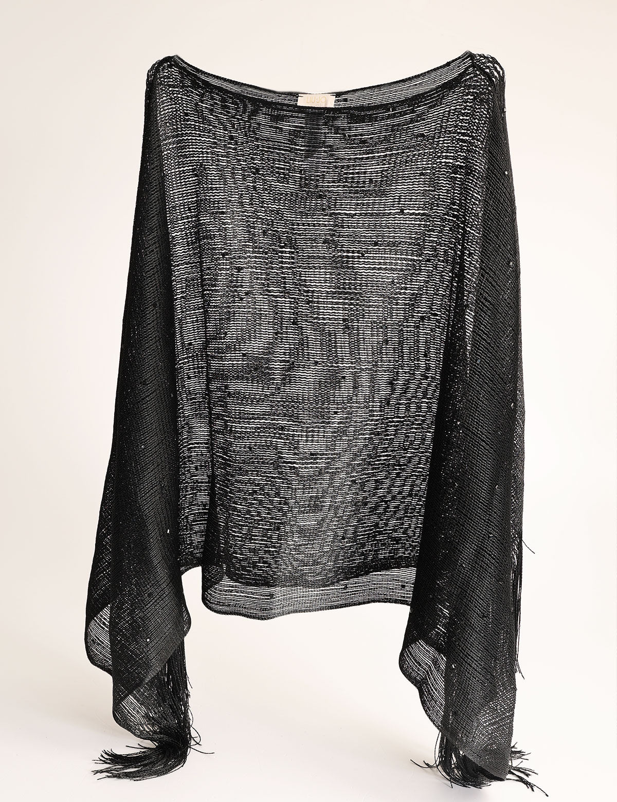 Liu Jo Mesh-Poncho mit Steinen