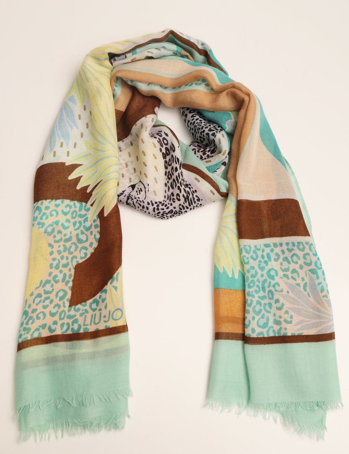 Liu jo scarf with sweet leopard print