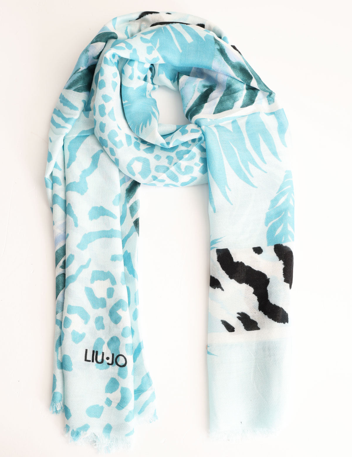 Liu Jo stole with maxi animalier logo