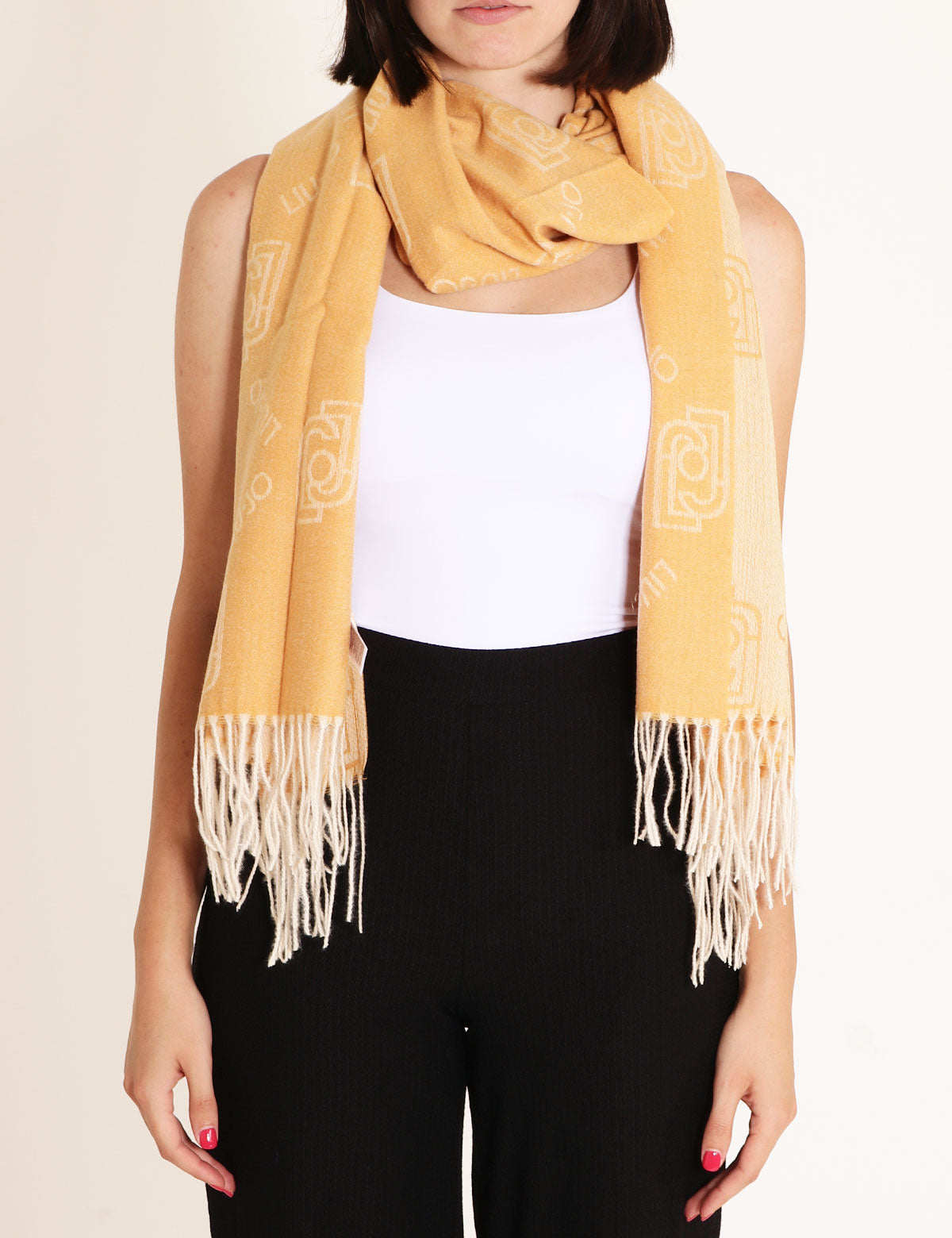 Liu Jo jacquard scarf with logo