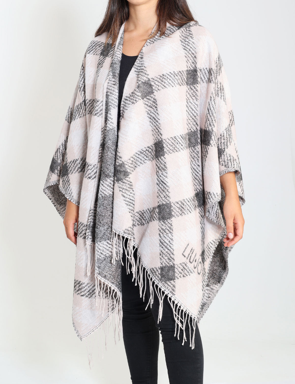 Liu Jo patterned poncho