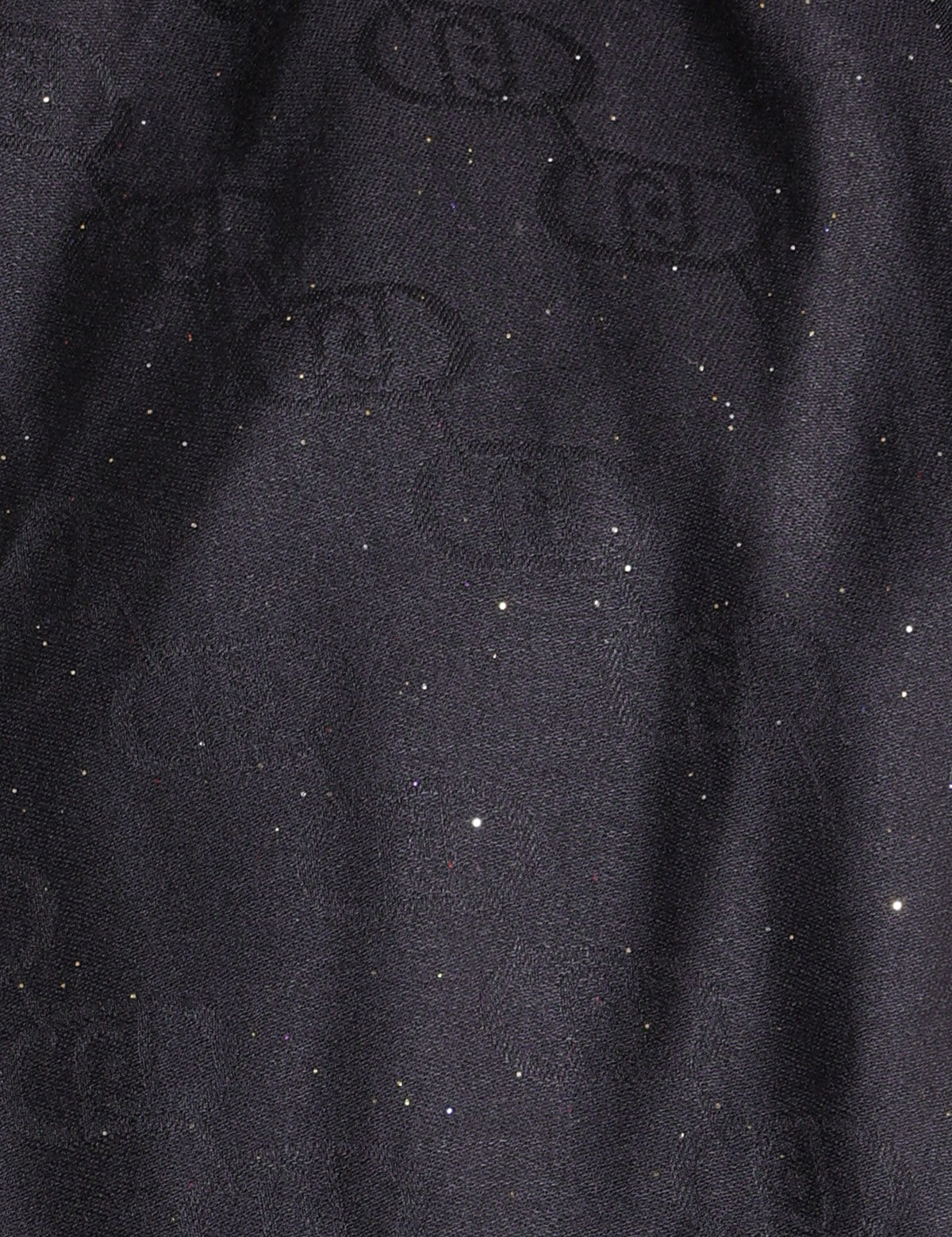 Liu jo scarf with logos and glitter