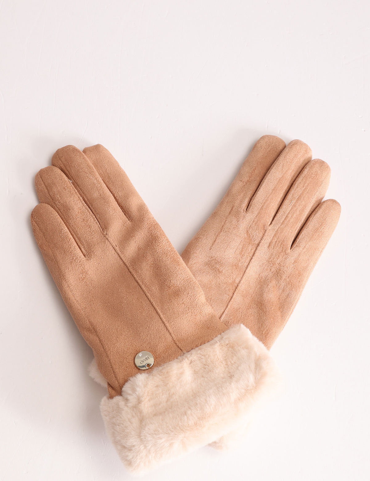 Liu jo suede effect gloves