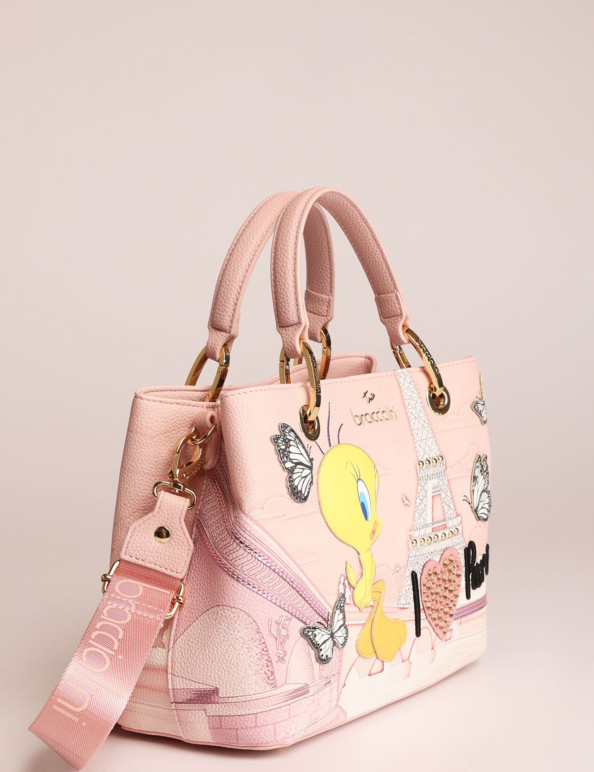 Borsa Braccialini Cartoline Looney Tunes Paris
