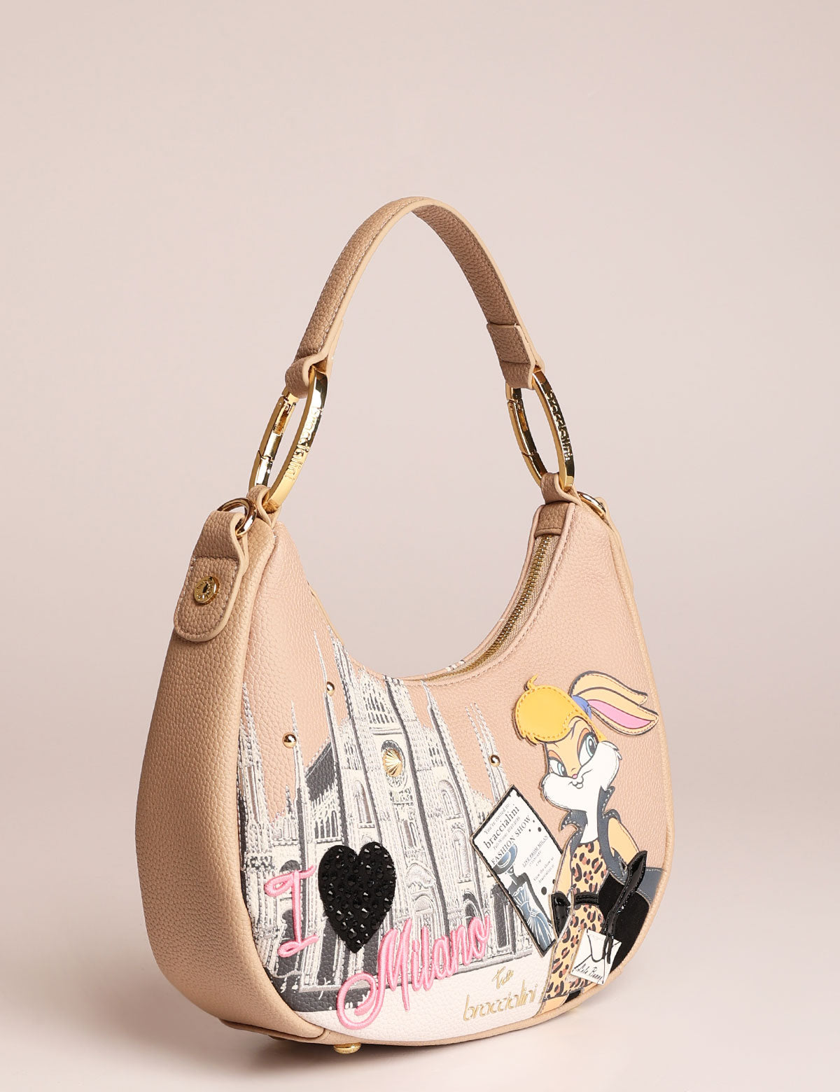 Borsa a spalla Braccialini Cartoline Looney Tunes Milano