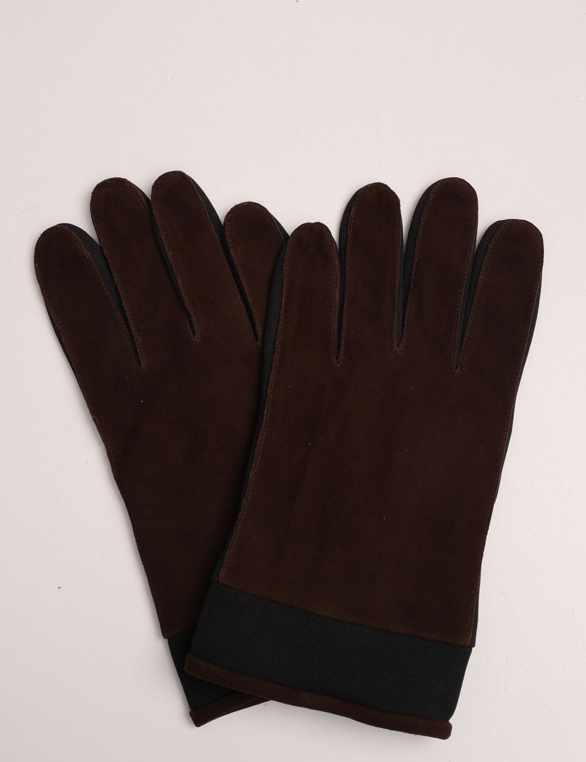 Kessler Leif suede and leather gloves