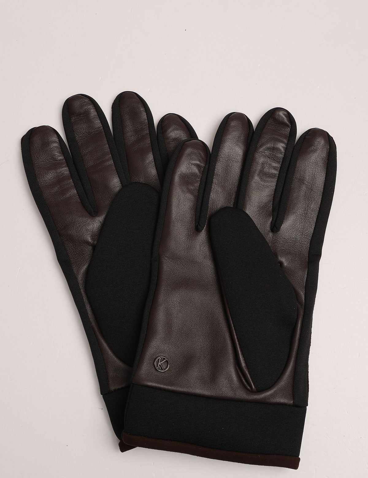 Kessler Leif suede and leather gloves