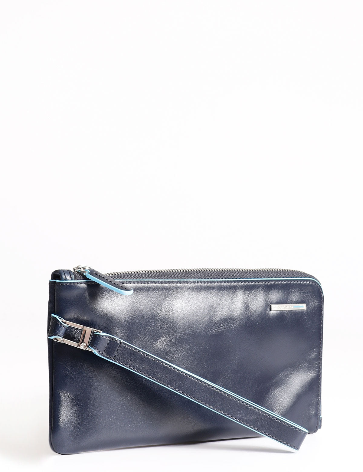 Piquadro Blue Square Wristlet