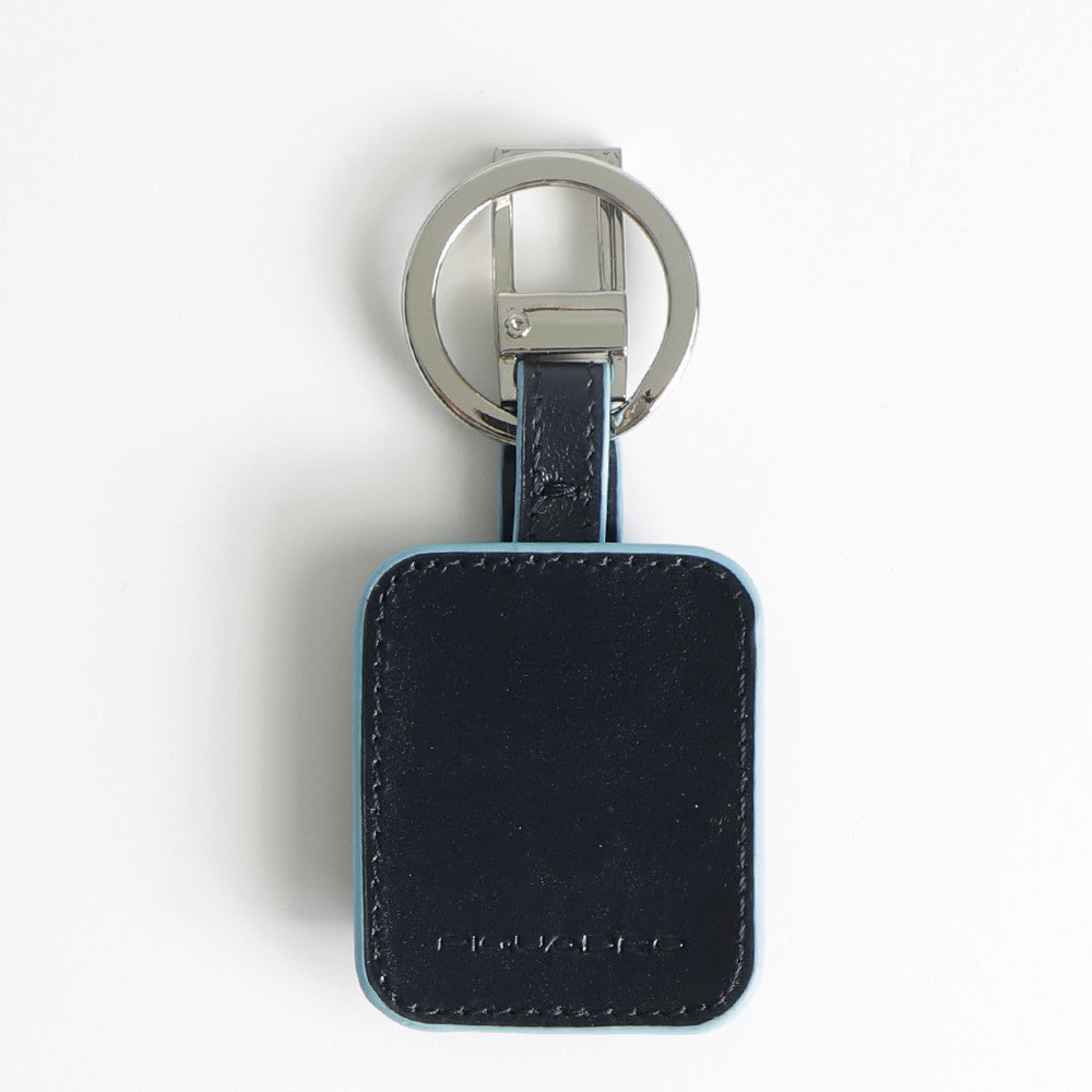 Piquadro Keychain with Connequ Blue Square