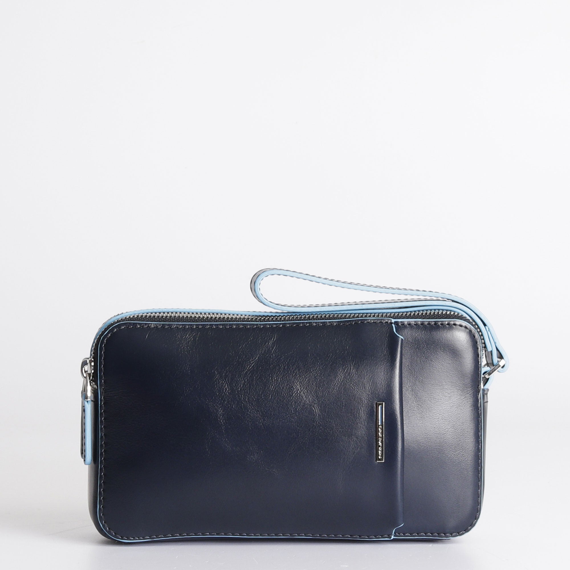 Piquadro two compartments Blue Square clutch