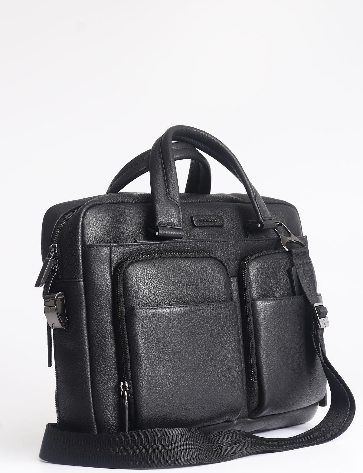 Piquadro Modus Special slim briefcase with two handles and front pockets