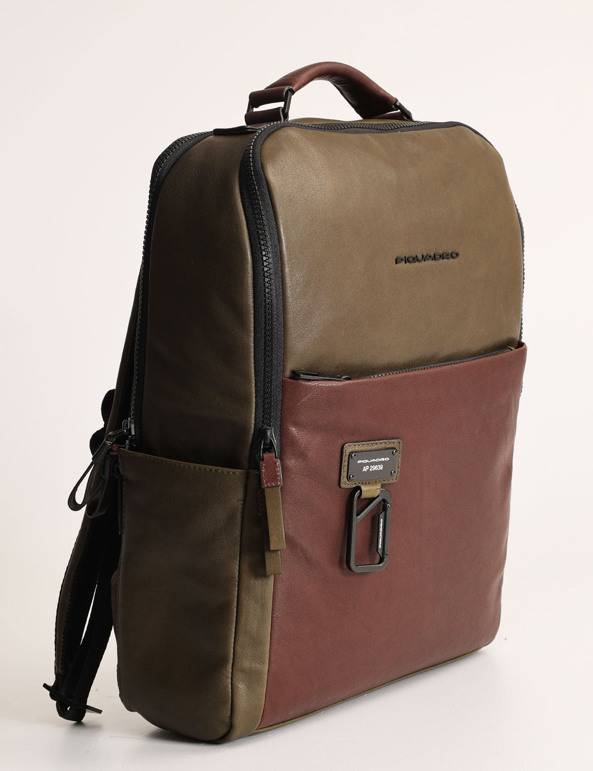 Piquadro Harper leather backpack for 15.6'' laptop